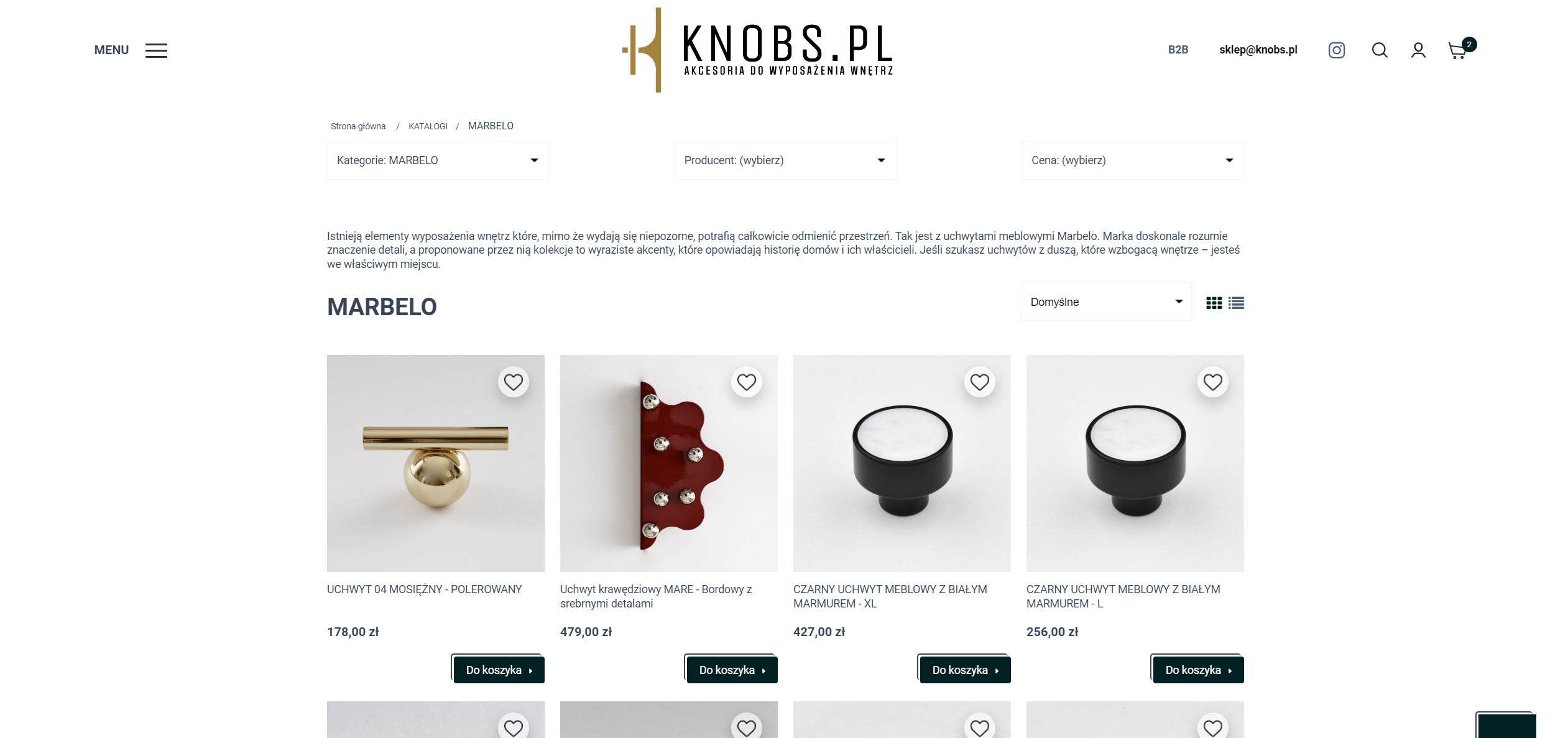 Dlaczego warto postawić na Marbelo? Ręcznie tworzone uchwyty, które wyróżnią Twoje wnętrze