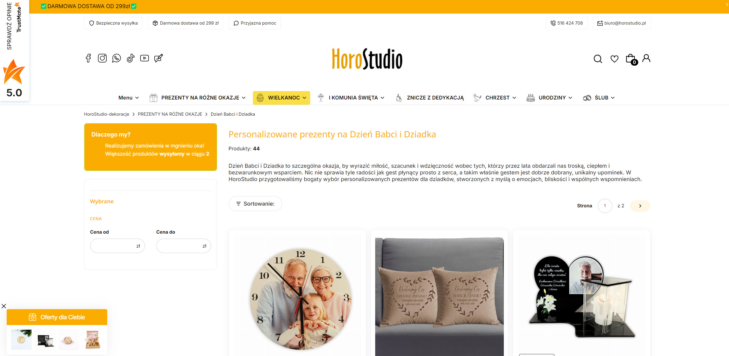 Personalizowane prezenty dla babci i dziadka ze zdjęciem, dedykacją lub imieniem - co jest najchętniej wybierane?