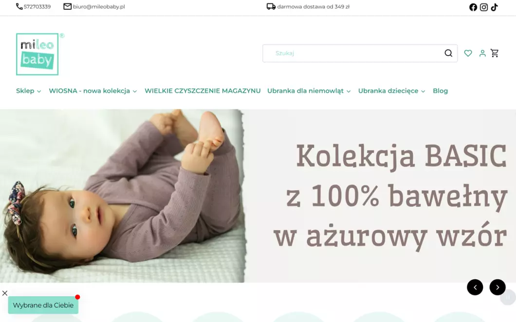 Zrzut ekranu strony