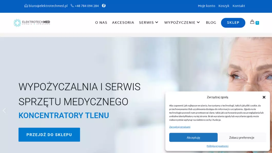 Zrzut ekranu strony