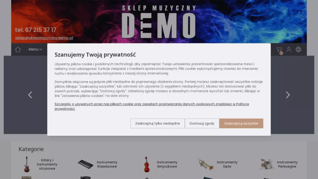 Zrzut ekranu strony