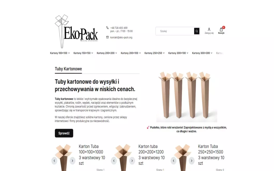 Zrzut ekranu strony