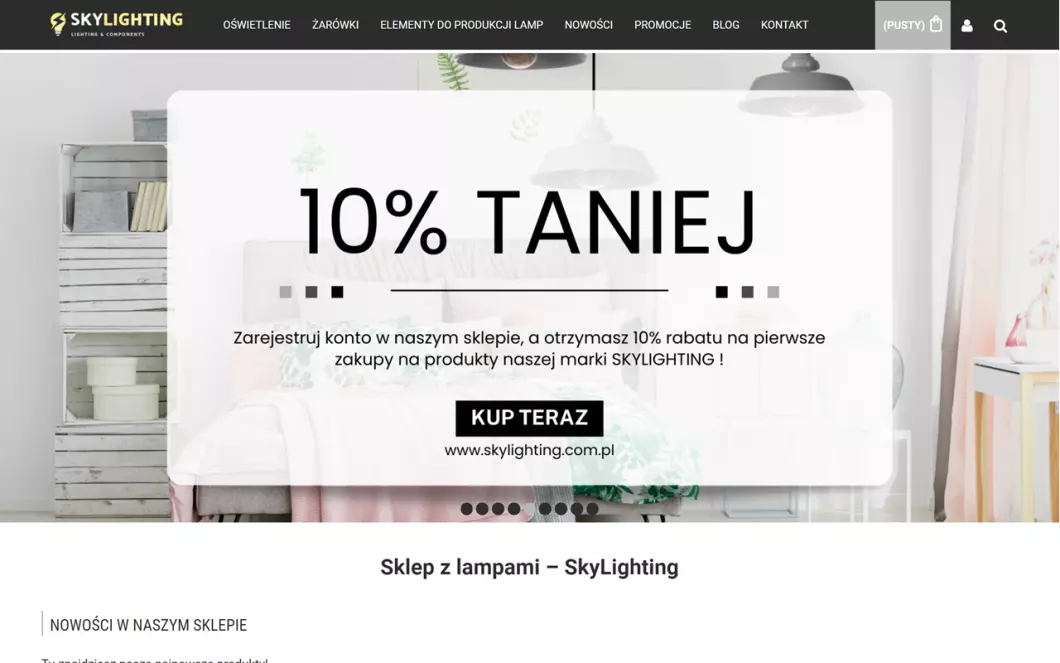 Zrzut ekranu strony