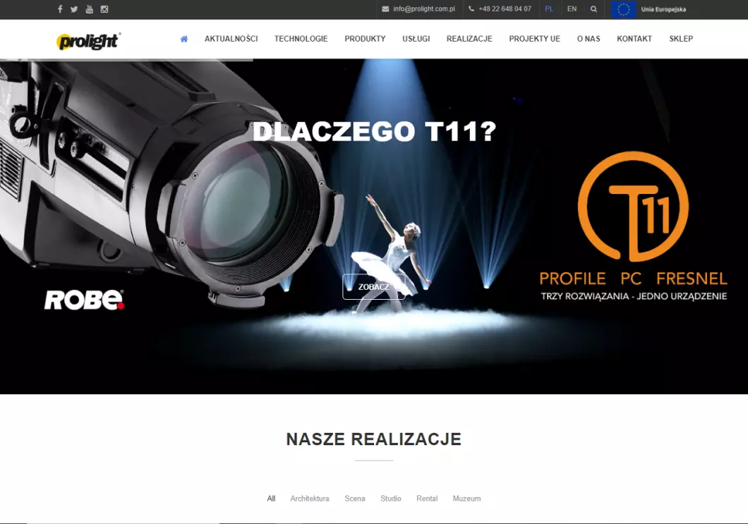 Zrzut ekranu strony