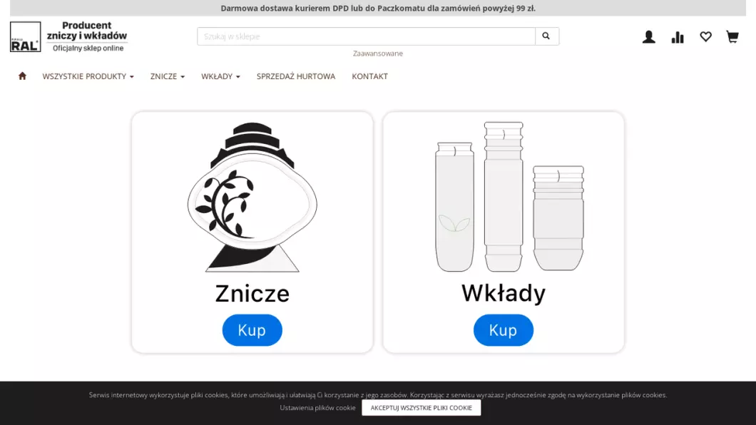 Zrzut ekranu strony
