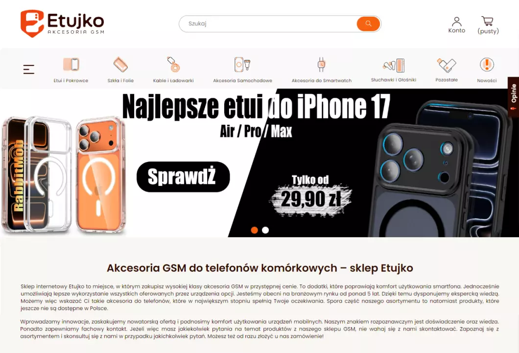 Zrzut ekranu strony