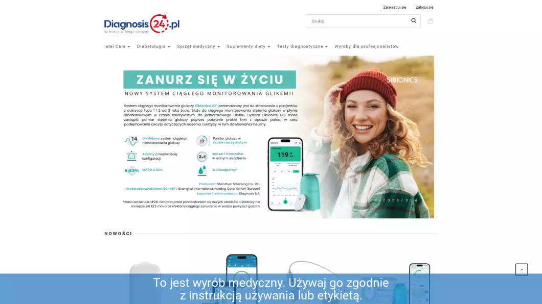 Zrzut ekranu strony