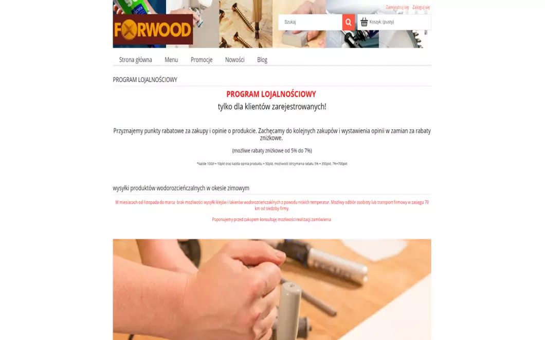 Zrzut ekranu strony